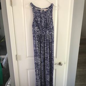 Tori Richard tribal print maxi dress